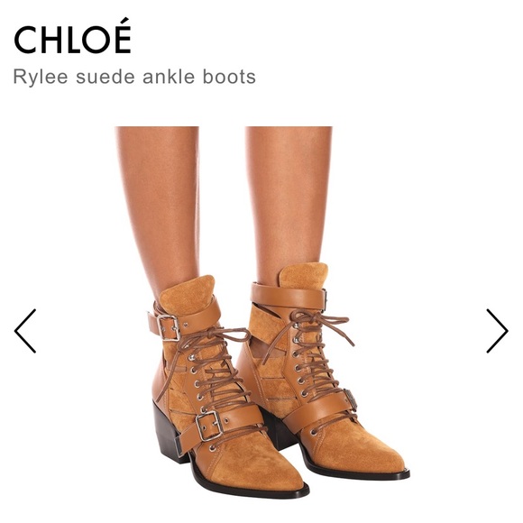 Chloe Rylee Suede Ankle boots - Picture 3 of 5